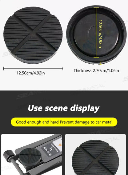 SEAMETAL 3 Sizes Universal Rubber Jack Pad Support Pinch Weld Slotted Floor Frame Rail Adapter Car Removal Repair Tool