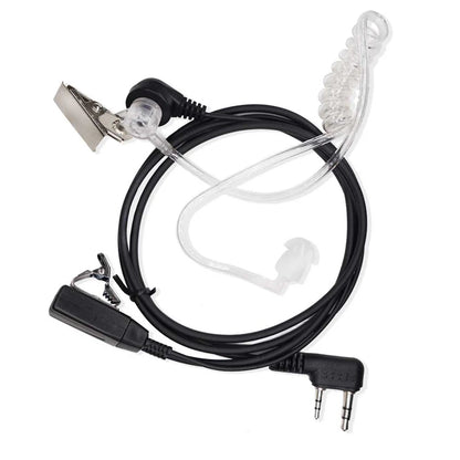 2 Pin PTT MIC Headset Covert Acoustic Tube In-ear Earpiece For Kenwood TYT Baofeng UV-5R BF-888S CB Two Way Radio Accessories