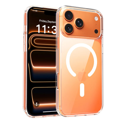 Transparent Phone Case For Magsafe iPhone 17 Pro Max Air 16E 16 E 15 Plus 14 13 Mini 12 11 X XS Mag Safe Phone Cover Accessories