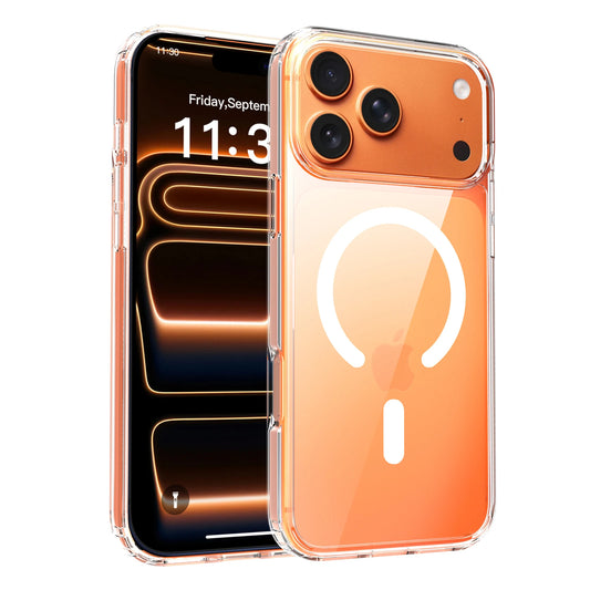 Transparent Phone Case For Magsafe iPhone 17 Pro Max Air 16E 16 E 15 Plus 14 13 Mini 12 11 X XS Mag Safe Phone Cover Accessories