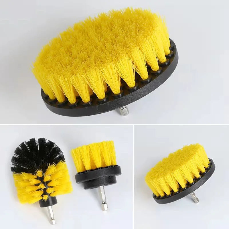 Electric Scrubber Drill Brush Kit Power Drills Scrubber Brush For Carpet Glass Car Tires Nylon Extension Pole Floor, Automotive