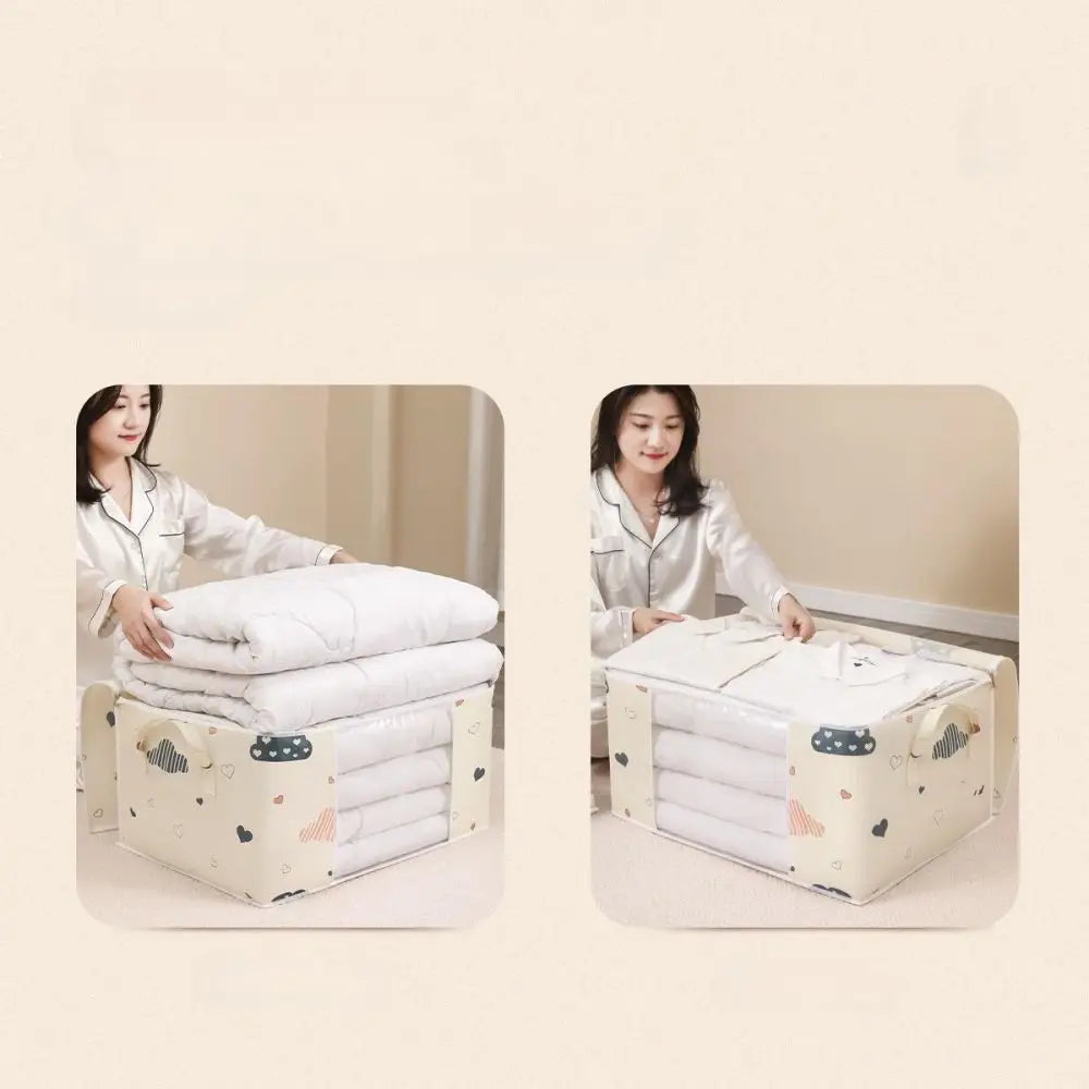 Large Capacity Multi-Purpose Storage Bag with Handles, Dustproof  Moisture-Resistant Odorless Non-Woven Fabric