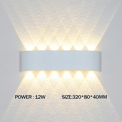 2W 4W 6W 8W 10W 12W  LED Wall Light Outdoor Waterproof Modern Nordic style Indoor Wall Lamps Living Room Porch Garden Lamp