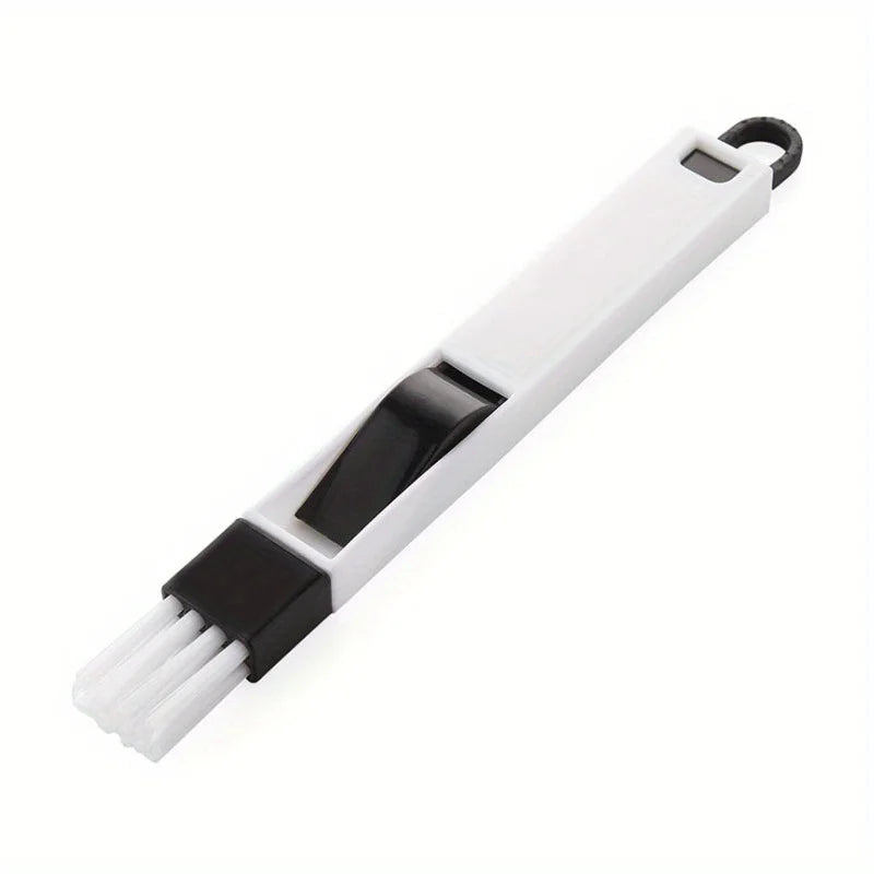 Portable Two-in-one Cleaning Brush Multifunctional Door and window Keyboard Groove Cleaner Dust Shovel Window Rail Cleaning Tool