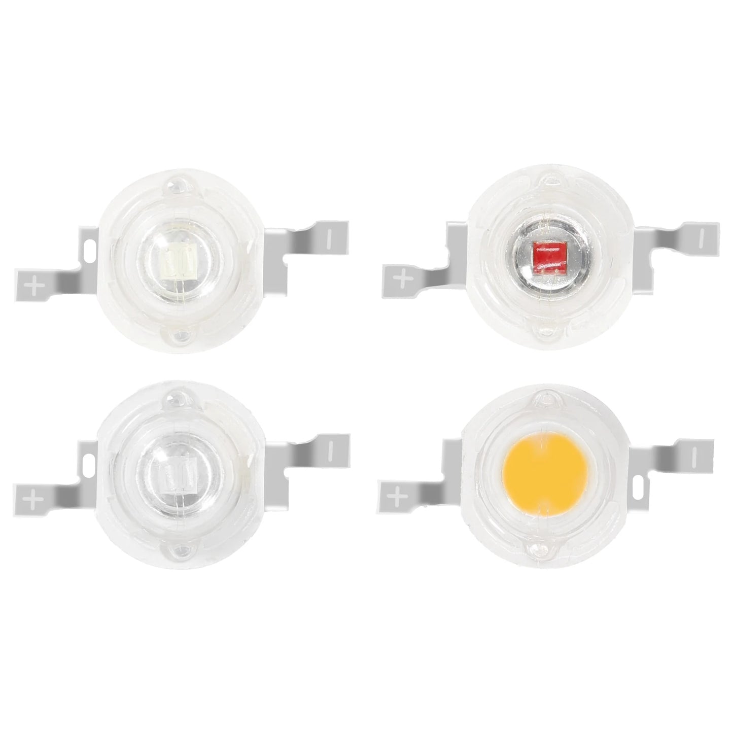 10pcs 1W 3W High Power LED Lamp Diodes Beads White Red Blue Green Yellow Purple Pink RGB for Blubs Spotlight Downlight Chip