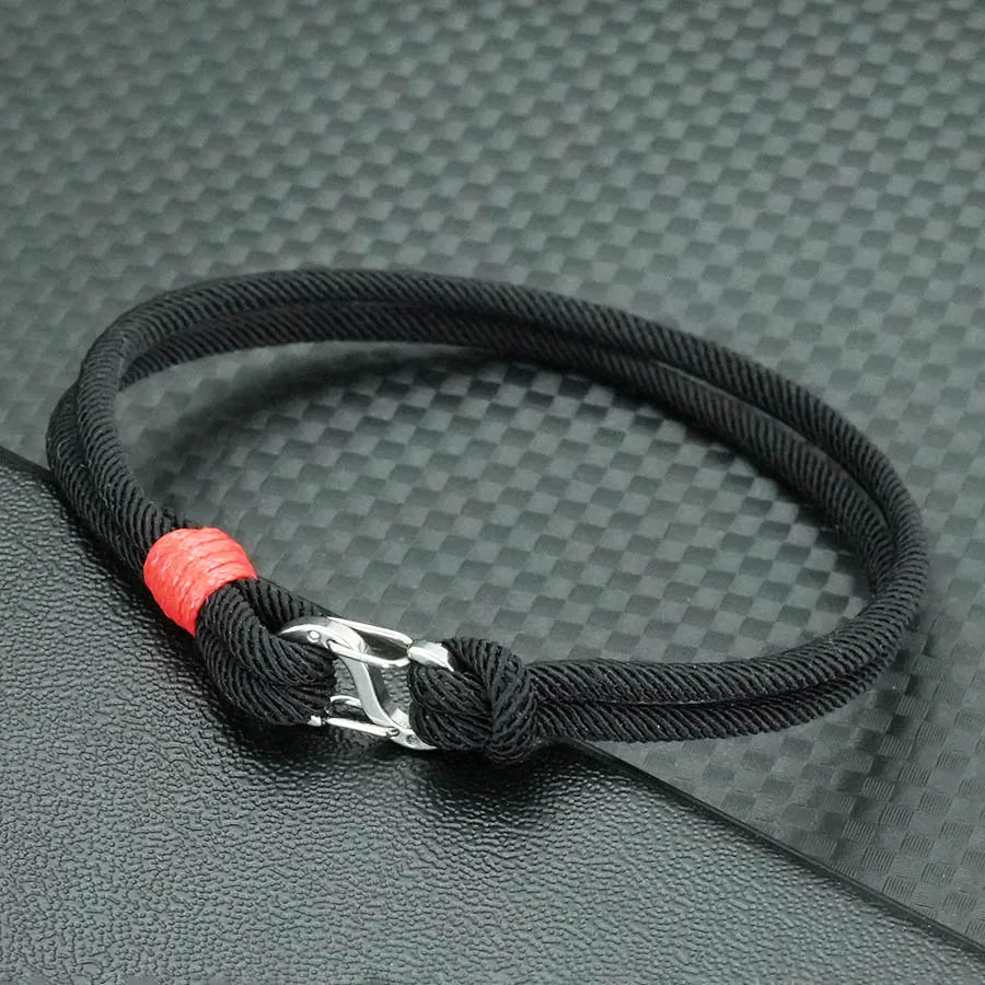 Simple Mens Bracelets Hand-Woven Detachable 7 Colors Rope Braclets Double Survival Braslet Pulseras Para Hombre Gift for Him