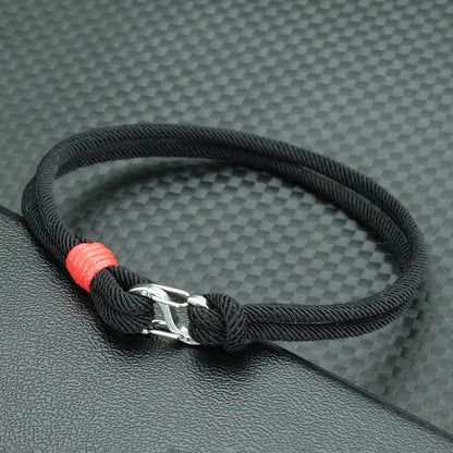 Simple Mens Bracelets Hand-Woven Detachable 7 Colors Rope Braclets Double Survival Braslet Pulseras Para Hombre Gift for Him