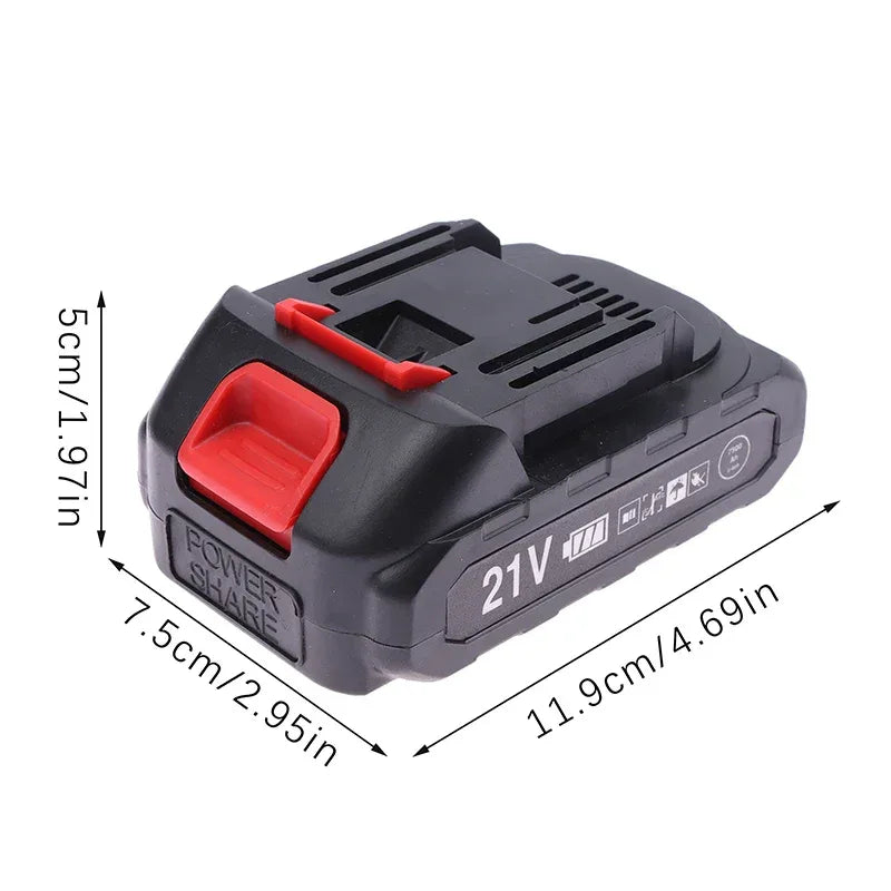 21v Rechargeable Lithium Battery Cordless Electric Power Tool For 21V Universal Battery Spare Compatible High Capacity