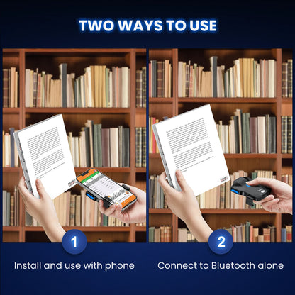 Eyoyo EY-032 Bluetooth Barcode Scanner Back Clip 1D 2D Bar Code Reader with Image Scanning For UPC Library Warehouse Inventory