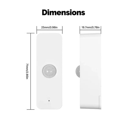 MOES Tuya WiFi/ZigBee Smart PIR Sensor Human Body Infrared Motion Detector Home Security Scene Linkage Automation Battery Power
