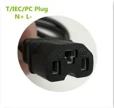 58.8V 2A Charger with GX16-3 Pin DC5.5 XLR Plug, Power Adapter for 52V Li-ion Battery Input 100-240V