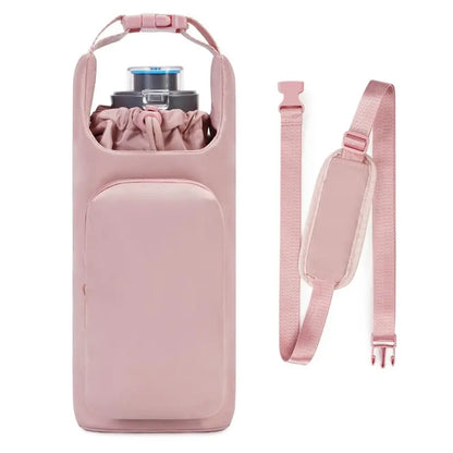 New Portable Water Bottle Carrier Bag Adjustable Outdoor Shoulder Bag Bottle Accessories with Straps Water Bottle Sleeve