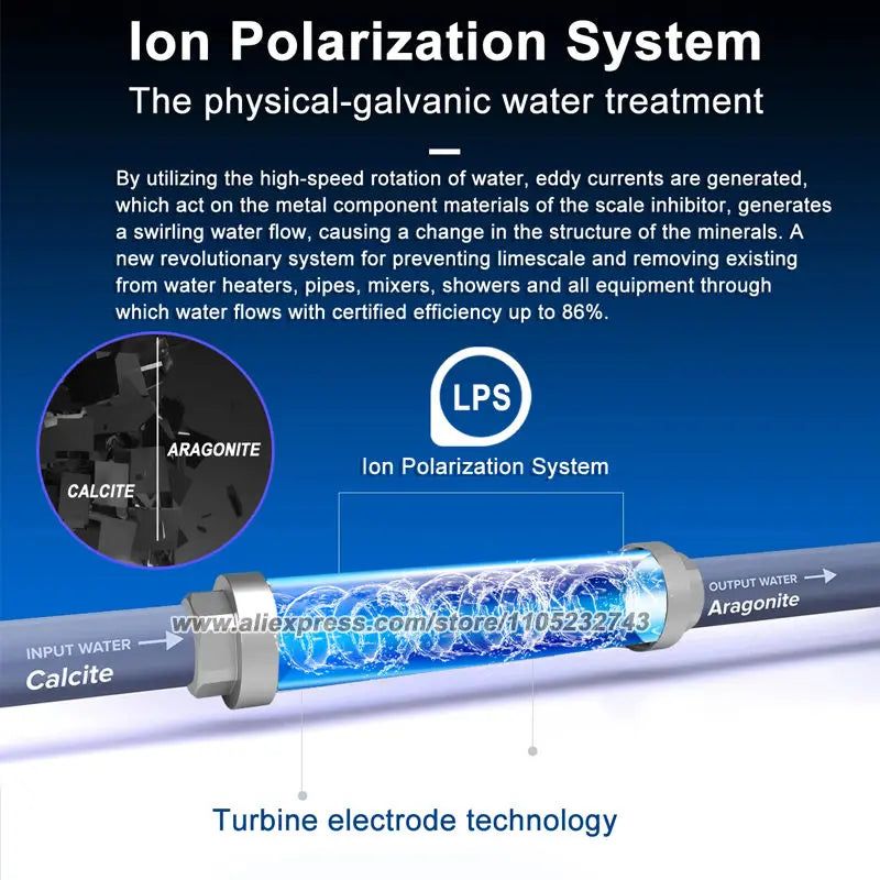 LPS10 Salt Free Water Descaler Whole House, Scale Water Softener System,, Prevent Scale Built Up On Water Heaters