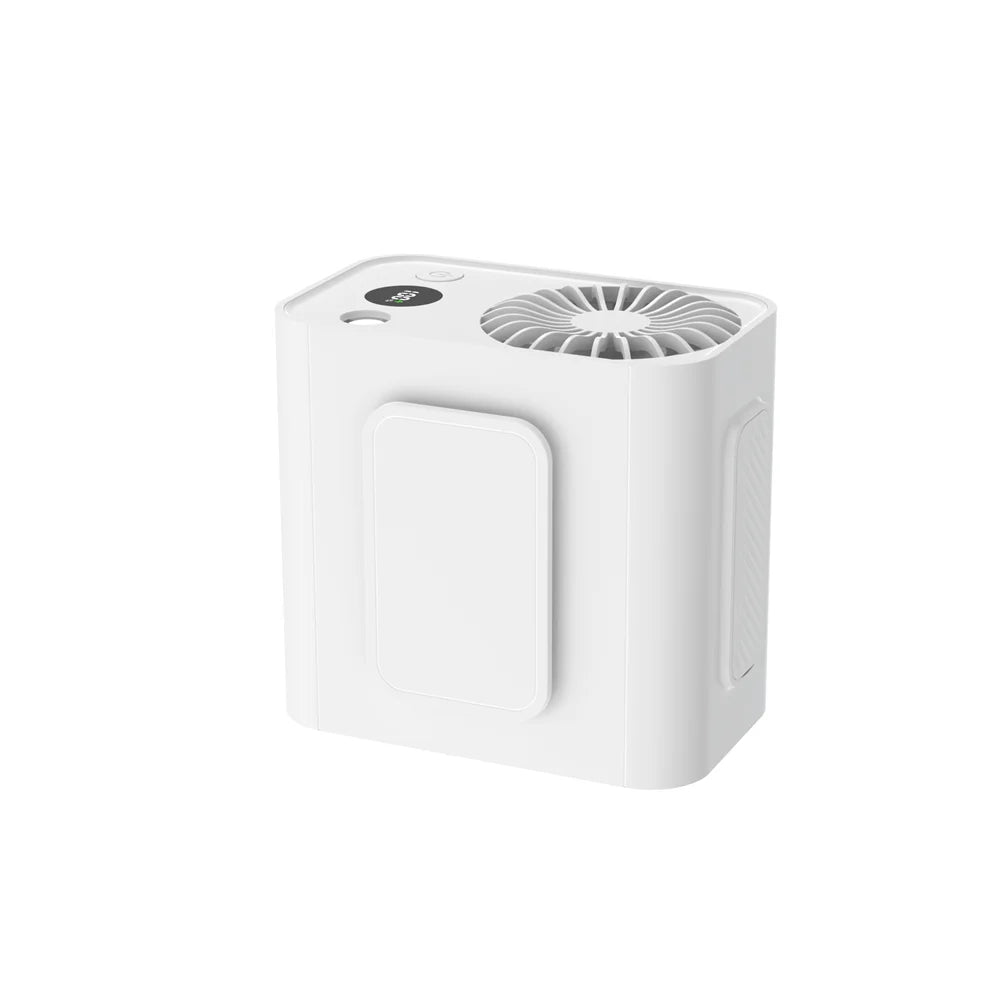 Vissko Outdoor Waist Mounted Fan Polymer Battery Anti Drop Shock Absorption USB Portable with Bladeless Hanging Neck Fan