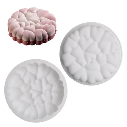 3D Heart Silicone Mousse Cake Moulds For Bakeware Tools Pastry Chocolate French Desserts Valentine's Day Cake Decorating Tools