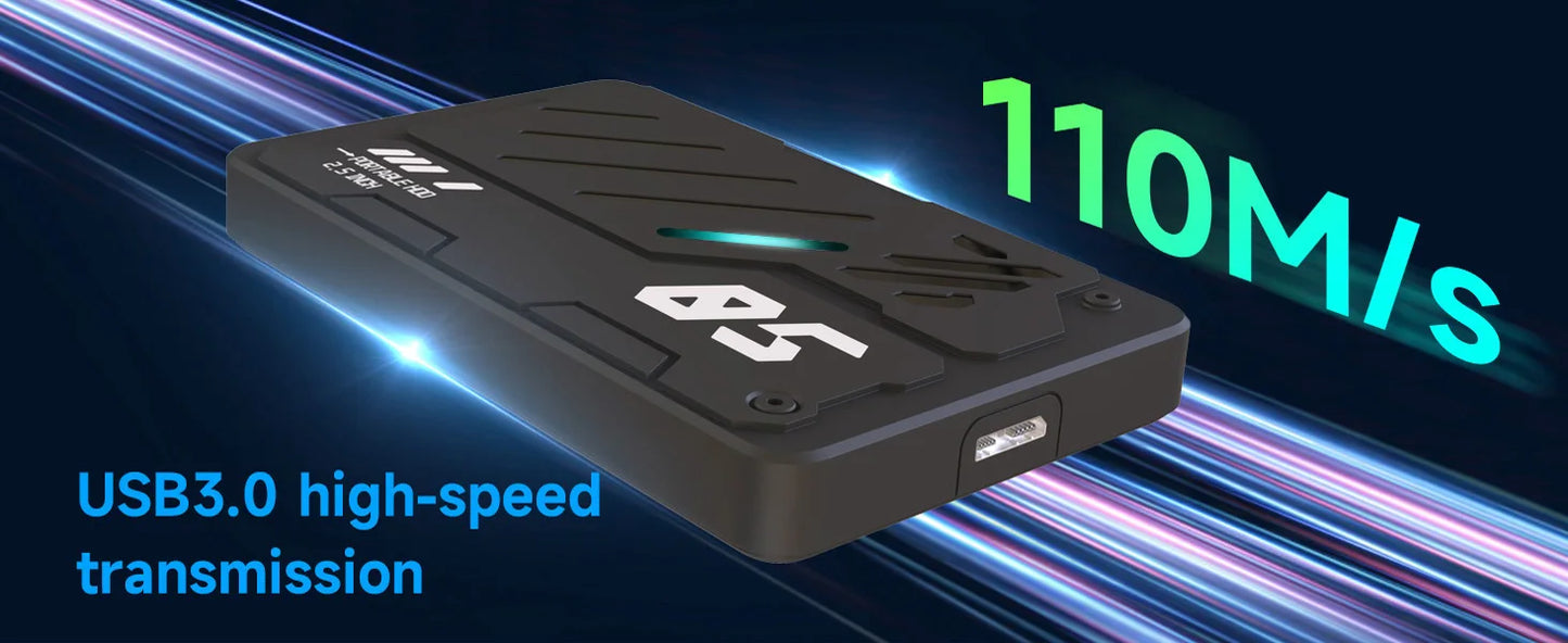 HDD 2.5'' Portable External Hard Drive 1tb/500gb/750gb /500gb/320gb/250gb/160gb USB3.0/3.1 for Laptop PC MacBook PS4 PS5 Xbox