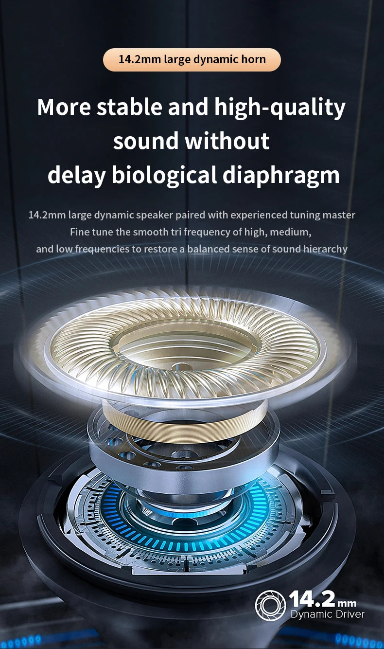 Invisible Sleep Earphones Bluetooth 5.3 Headphones IPX5 Waterproof Noise Reduction Earbuds Touch Control Wireless Headsets