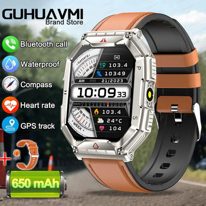 2025 New Men's Smart Watch 360 * 360 HD Touch Screen Sports Waterproof Smartwatch Health Monitoring Bluetooth Call Smart Watches