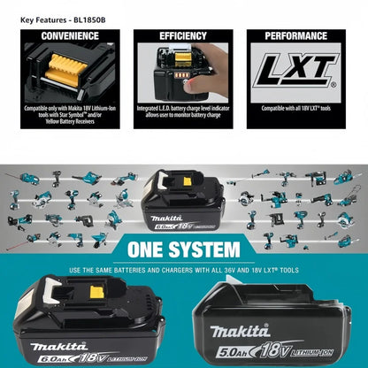 Genuine 6AH makita BL1860 6ah Battery Power Tools Li-ion Replacement LXT BL1850 BL1840 for 18V Screwdriver with BMS 18v battery