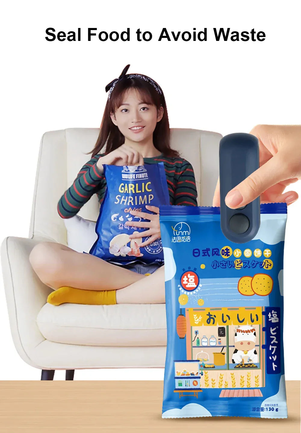 Mini Heat Bag Sealing Machine Package Bags Sealer Thermal Plastic Food Bag Closure Portable Sealer Food Packaging Heat Sealer
