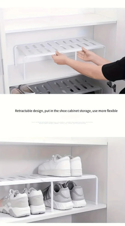 Non-adjustable plastic shoe rack, multi-layer storage organizer, space-saving sports shoes, slippers, family dormitory wardrobe,