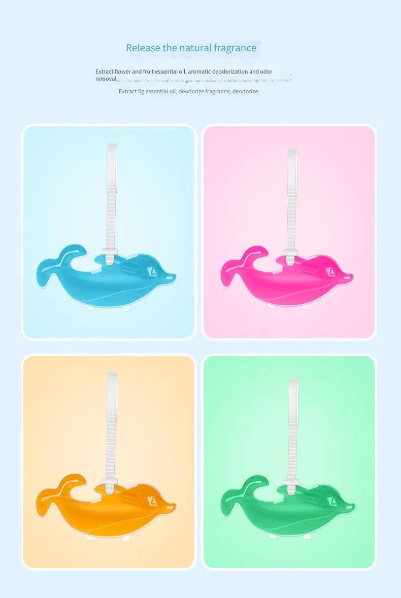 Toilet Hanging Dolphin Gel Fragrant Fresh Air Lasting Fragrance Deodorization Odor Removal Toilet Cleaning Gel Toilet Cleaning