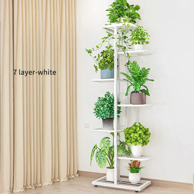 Plant Stand Stand For Flowers Iron 6/7/8Layers Plant Shelf Plant Organizer Storage Plant Holder Display Stand Garden Decoration