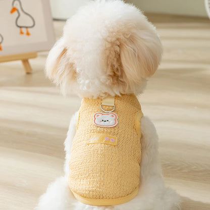 Summer Cooling Vest Thin Pet Dog Clothes Breathable Mesh Dog T Shirt Chihuahua Bichon Dog Clothing Cat Vests Puppy Undershirts