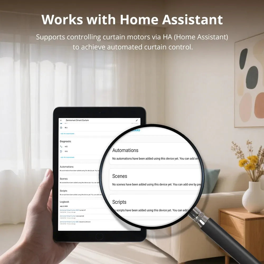 Matter Over WiFi Smart Sliding Curtain Motor Support Google Home Smartthings Homekit Alexa Control Automatic Curtain System