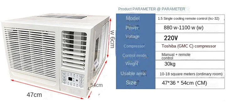 Compressor Window Machine Window Air Conditioner Single Cold Cooling and Heating 1P 2P Mobile Air Conditioner All-in-One Machine