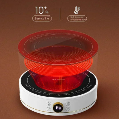 New Electric Ceramic Stove Home Mini Tea Cooker 2000W High Power Induction Cooktop Round Induction Cooker Kitchen Appliances 인덕션