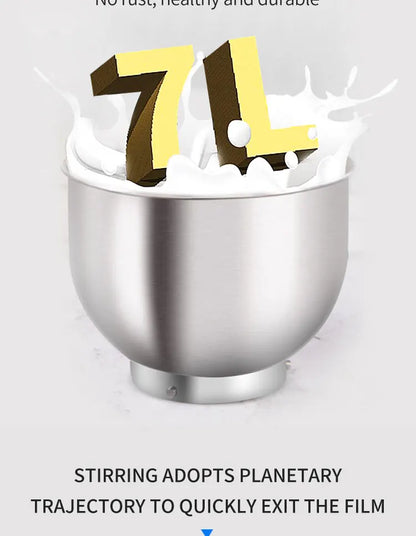 HPH2O 7L Electric Kitchen Mixer Machine 1500w Stand Mixer Dough Mixer Blender Mixer Planetary Home Appliance