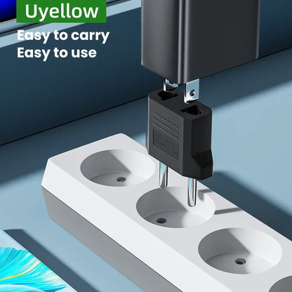 Uyellow US To EU Plug Adapter EU Euro KR Plug Adapter Travel KR Adapter Electric EU KR Plug Converter Power Socket Europe
