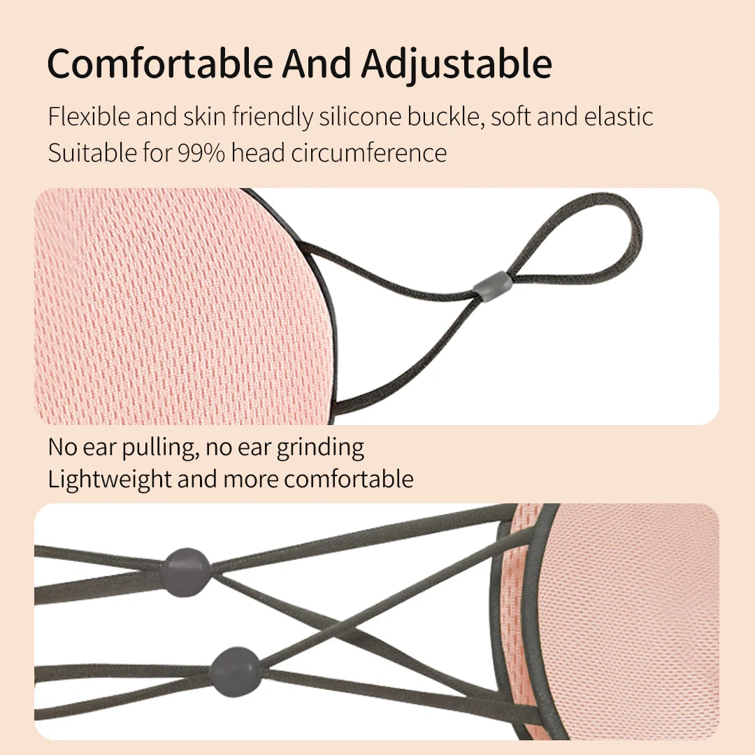 Jordan&Judy Sleeping Eyes Mask Warm and Cool Double-sided Available with Adjustable Strap Blocks Light Reduces Puffy Eyes Gifts