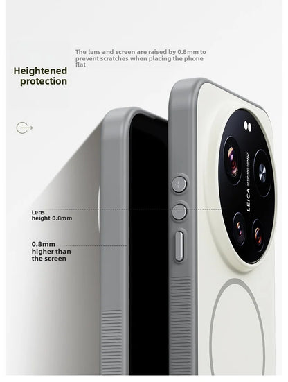For Xiaomi Mi 17 Ultra Case Hard Silicone Skin Magnetic Wireless Charging Protective Back Cover For Xiaomi Mi 17 17Ultra hell