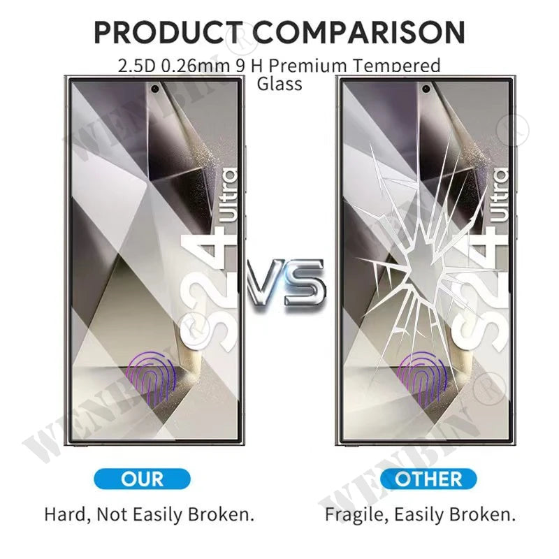 3 Pcs Tempered Glass For Samsung Galaxy S26 S25 S24 S23 S22 Ultra Plus FE A57 A56 A36 A17 Screen Protector Full Protective Glass by PDG ibma
