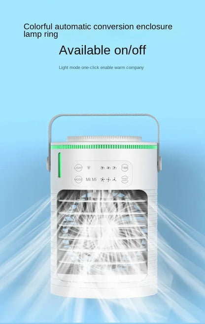 Desktop Air Conditioner Portable Air Conditioner Small Air Cooler Hydrocooling Portable Air Adjustment for Office Cooling Fans