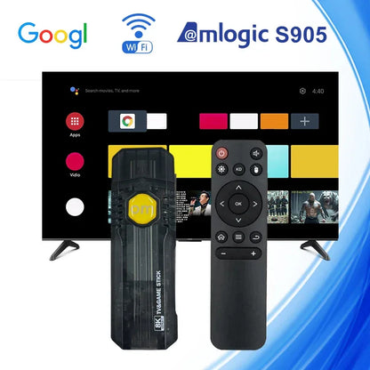 TV Stick OM Android 13 HDR 4K 1080P Amlogic S905L quad-core WiFi 4G 8GB 128GB Smart streaming Media Player iptv
