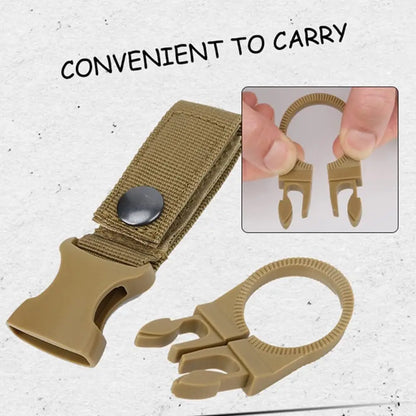 1/2/5pcs Hanging Bottle Buckle Clip Carabiner Portable Water Bottle Holder Clip Belt Backpack Hanger for Outdoor Camp Hiking