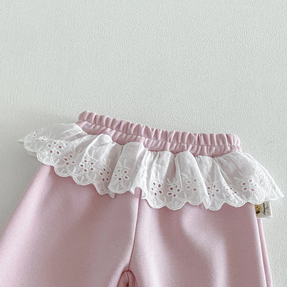 Girls' Sweater Set-Autumn 2026 New Style- Stylish and Fashionable Autumn Outfit for Girls- Baby with Back Print Two - Piece Set