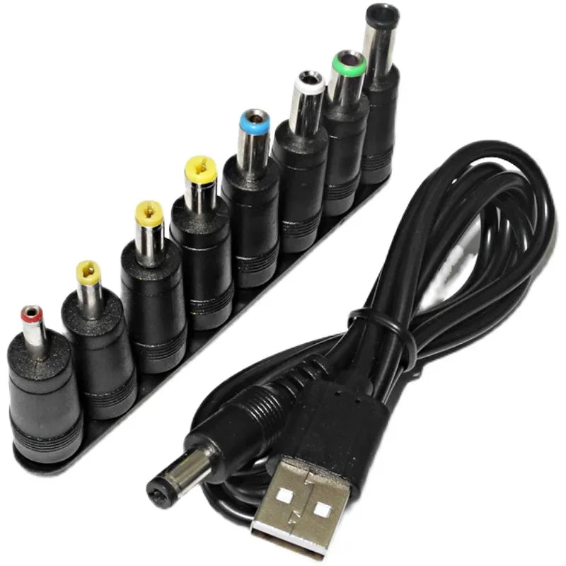 USB To DC Power Line 6.3/5.5/4.0/3.5 Circular Hole Fan Sound Desk Lamp Toy Cleanser Charging Line  Extension Cord Power Cord