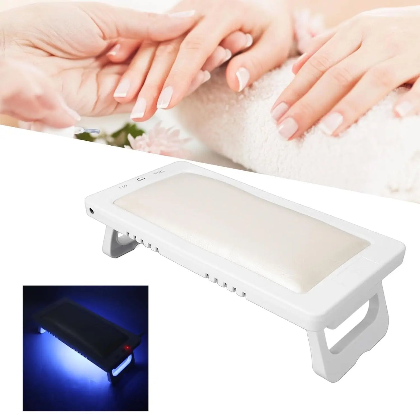 LINMANDA UV Led Nail Lamp With Leather Hand Pad Foldable Drying Lamp Home Use Nail Lamp For Drying Polish Varnish With USB Cable