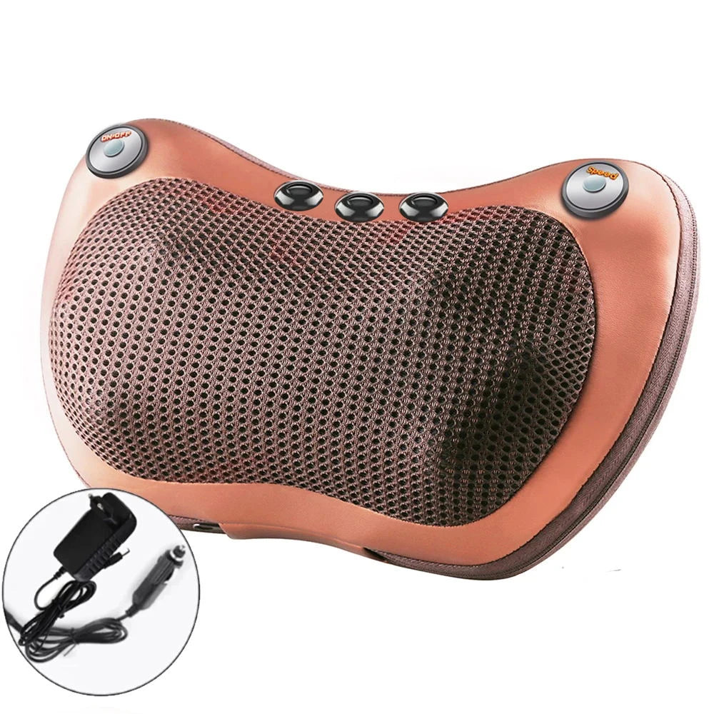 Head Neck Shoulder Back Massage Pillows Kneading Infrared therapy shiatsu  relaxation pillow massager