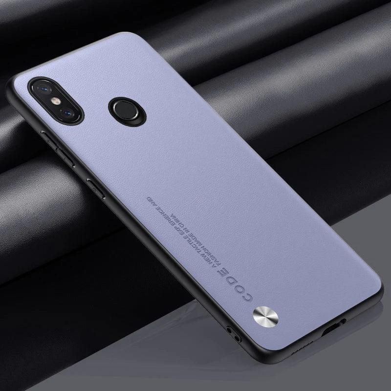 Luxury PU Leather Case For Xiaomi Mi 8 Mi8 Back Cover Matte Silicone Full Protection Phone Case For Xiaomi 8 Xiaomi8 Coque