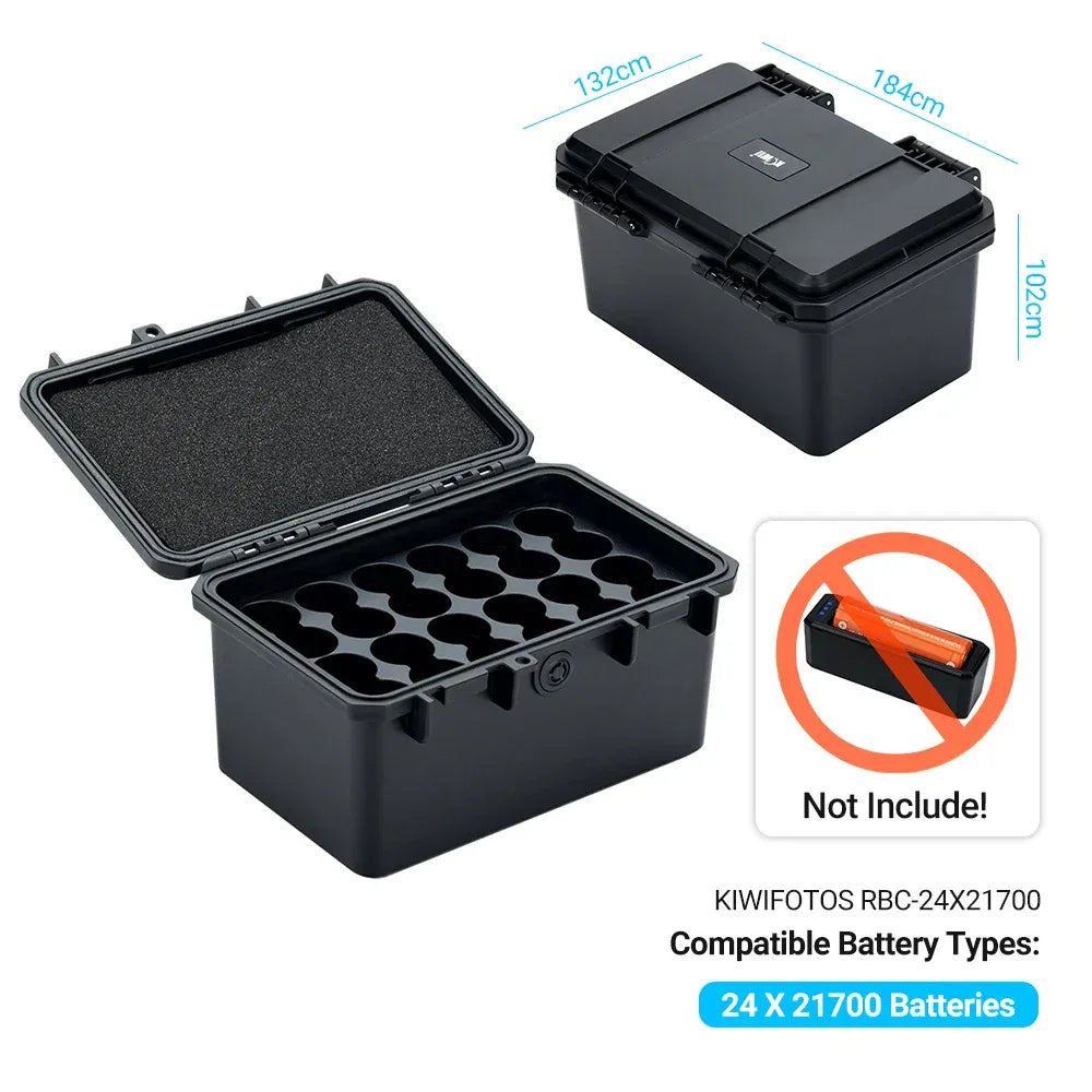 Multi Slots 18650/21700/AA/AAA/Coin Battery Case Storage Box Container Holder IP67 Waterproof And Dustproof Battery Storage Box