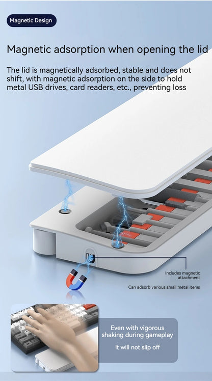 22-in-1 Multifunctional Cleaning Set Office Wristband Keyboard Support Leather Sponge Hand Holder Keyboard Palm Tray