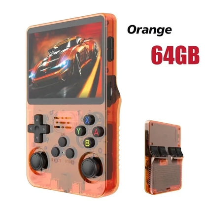 R36S Retro Handheld Video Game Console ARKOS System 3.5 Inch IPS Screen Classic Portable Pocket Video Player 128G Games Boy Gift