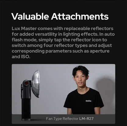 Godox Lux Master Retro Camera Flash Portable for Canon Sony Nikon Fuji Olympus Leica Pentax