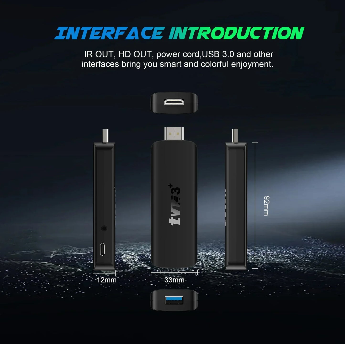 2026 TVR3+ Dual UI interface TV Stick 8K HD WIFI 6 Android 14.0 RK3518 Quad Core 8GB RAM 128GB ROM Home Theater Media Player