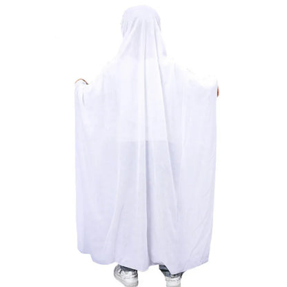 1 set of Halloween Cloak Party White Clothes Masquerade Kids Funny Ghost Cloak Halloween Ghost Festival Prank Party Decoration